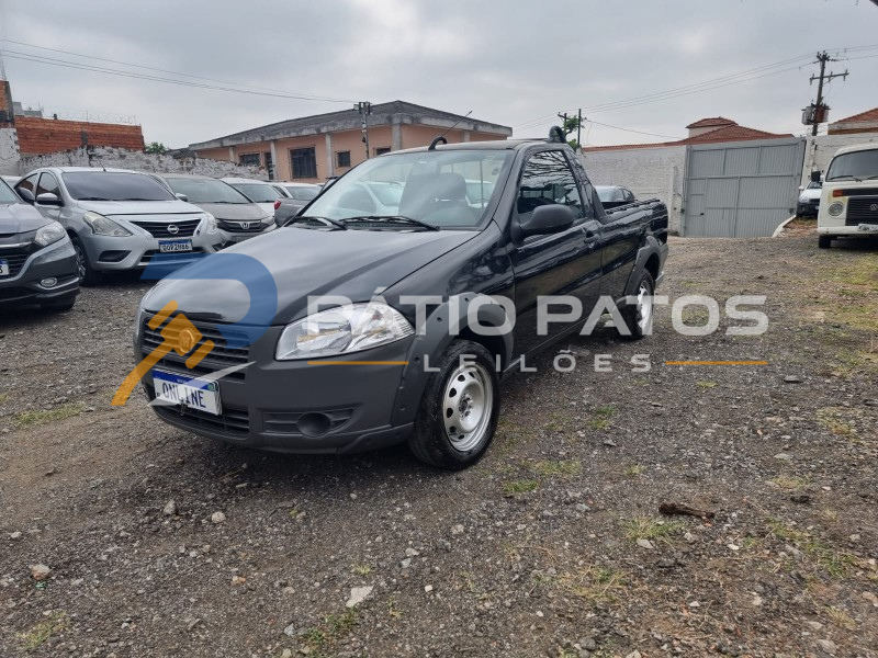 FIAT STRADA WORKING; 2012/2013; PRETA; ALCO.GASOL