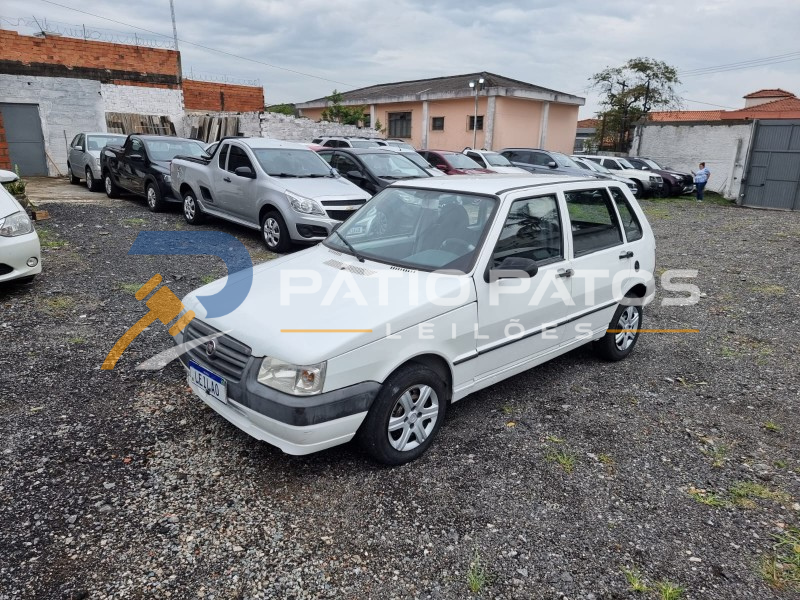 FIAT UNO MILLE ECONOMY; 2009/2010; BRANCA; ALCO.GASOL