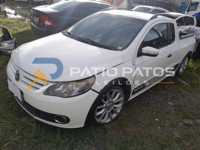 VOLKSWAGEN - SAVEIRO 1.6 CE  2011/2012; BRANCA; ALCO.GASOL