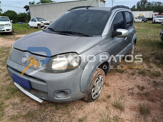 FIAT - UNO WAY 1.0 2013/2014; CINZA; ALCO.GASOL