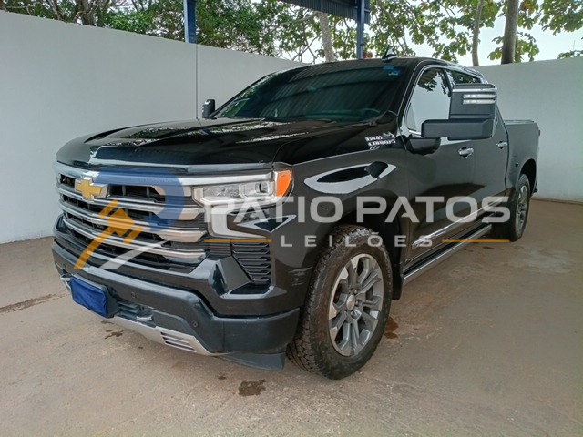 CHEVROLET - SILVERADO HC 2023/2024; PRETA;  GASOLINA